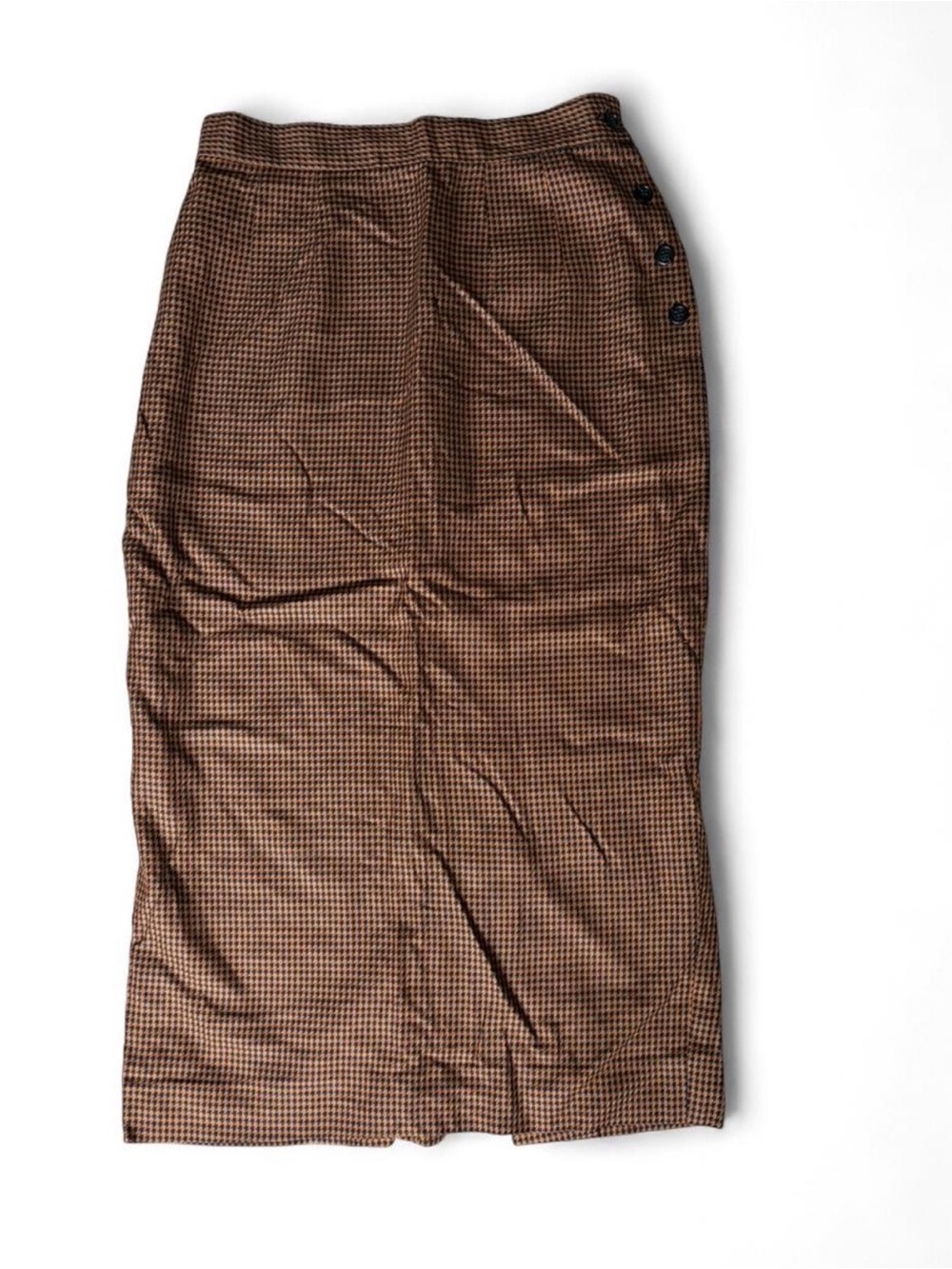 Vintage Daryle Alexander Houndstooth Maxi Skirt